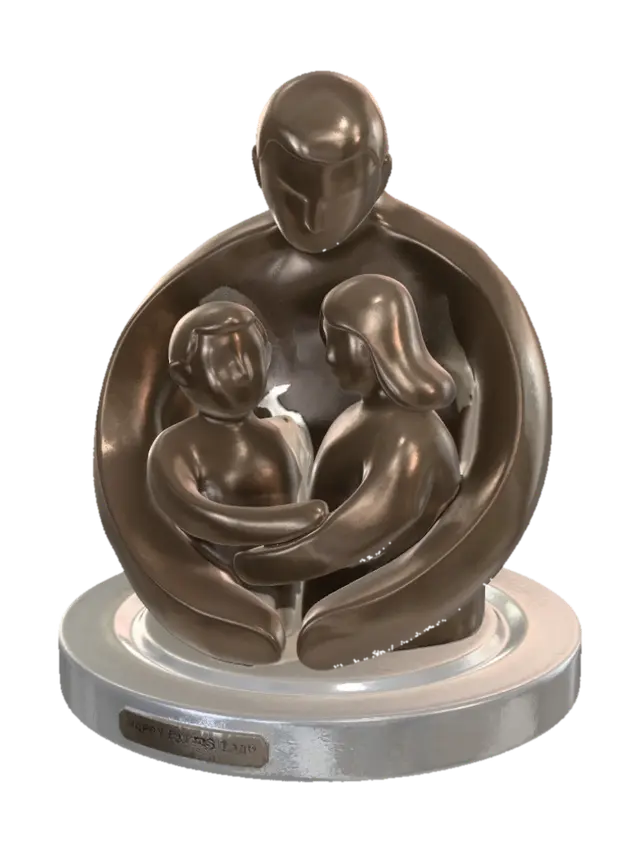 3D model for Happy fathers day a unique yet modern day tribute that represents love between father and his children