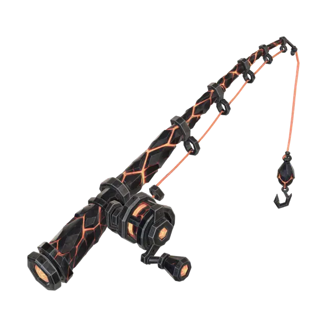 volcanic-fishing-rod - Robust 3D model, vytvořený pomocí AI
