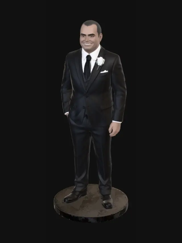 3D model for Groom Portrait in a Black Tuxedo