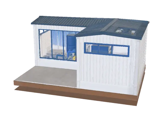 3D model for Blue Roof Modular Building