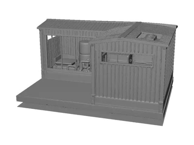 3D model for Blue Roof Modular Building