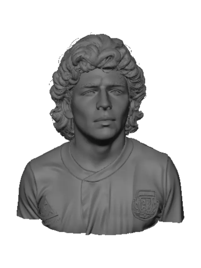 3D model for Gaze in a Striped Jersey