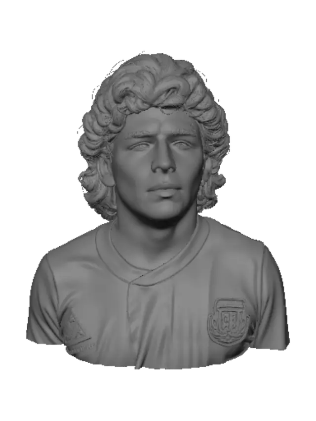 3D model for Gaze in a Striped Jersey