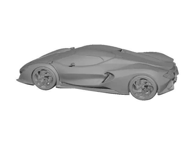 3D model for Concept Supercar Sketches