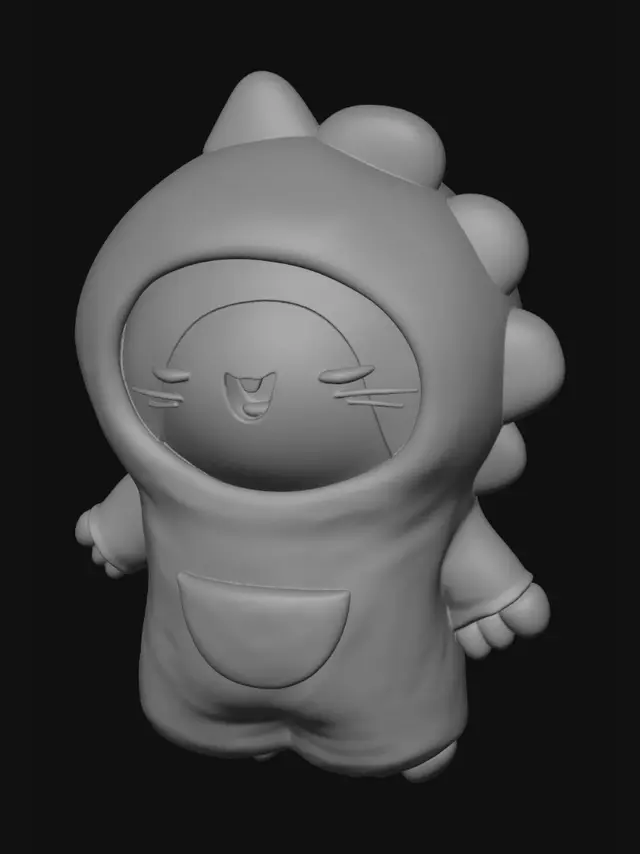 3D model for Green Dino Onesie