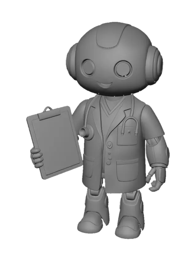 3D model for Robot Doctor with Clipboard