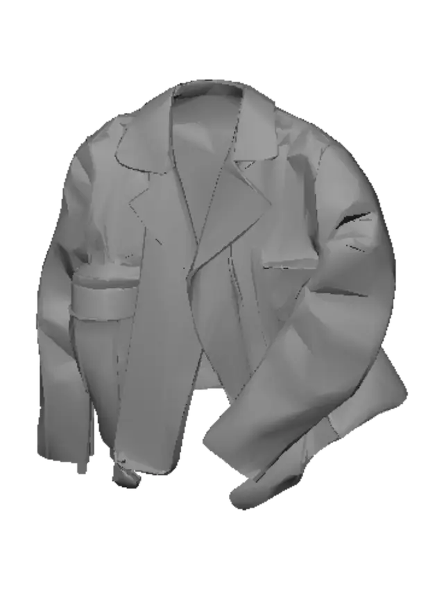 3D model for Midnight Leather Jacket