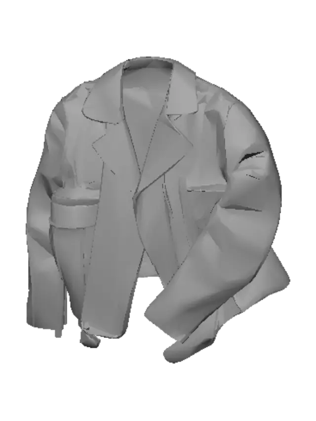 3D model for Midnight Leather Jacket