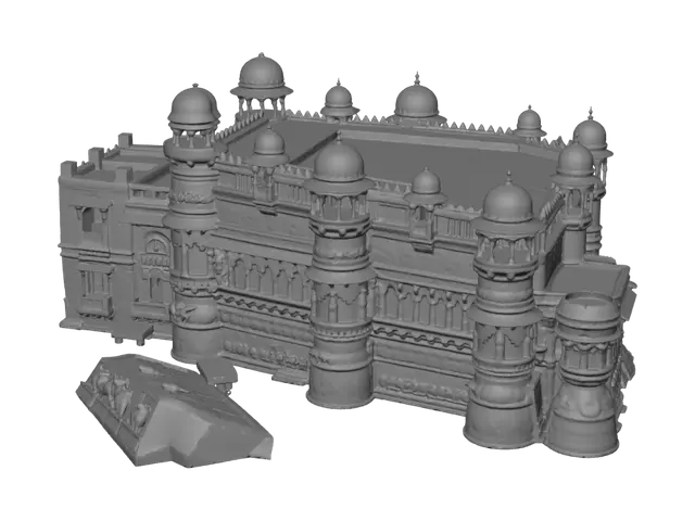 3D model for Sunset Over the Carved Stone Fortress
