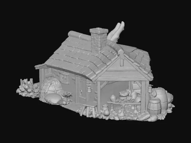 3D model for Rustic Cottage