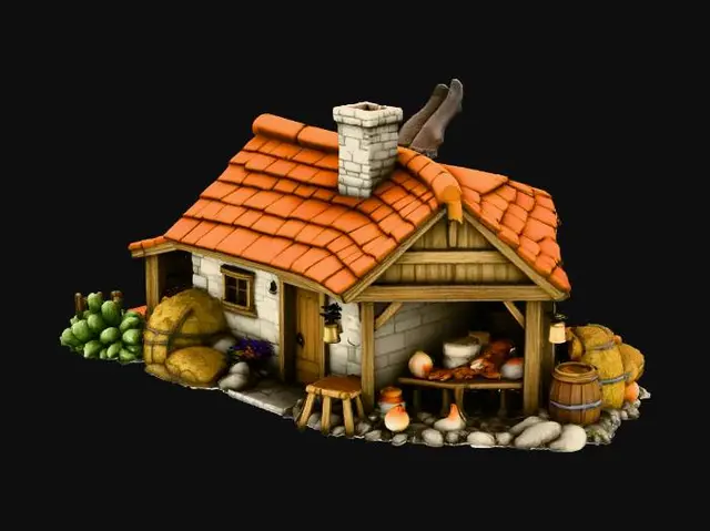 3D model for Rustic Cottage