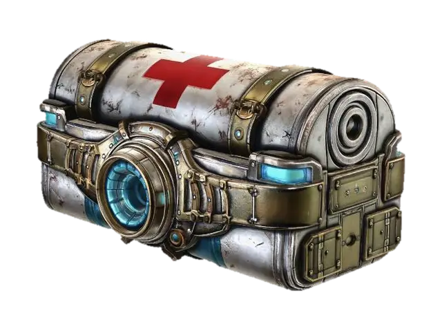 Cybernetic Medkit - Kit 3D model, vytvořený pomocí AI