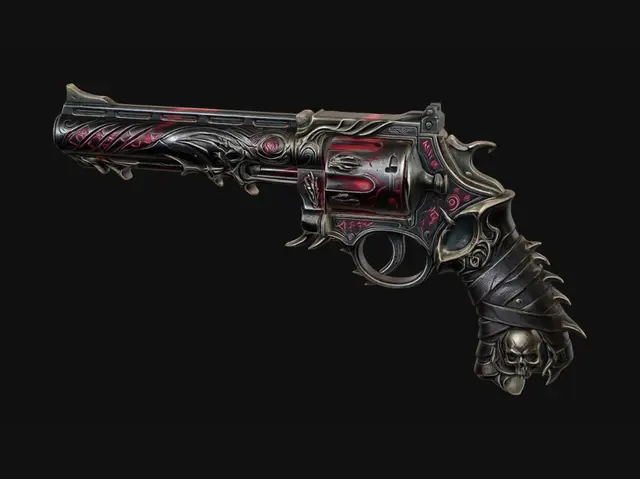 3D model for Crimson Skull Revolver