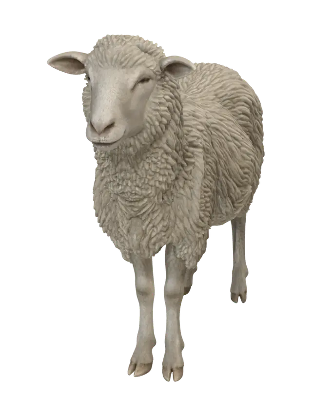 3D model for Fluffy Cream Sheep