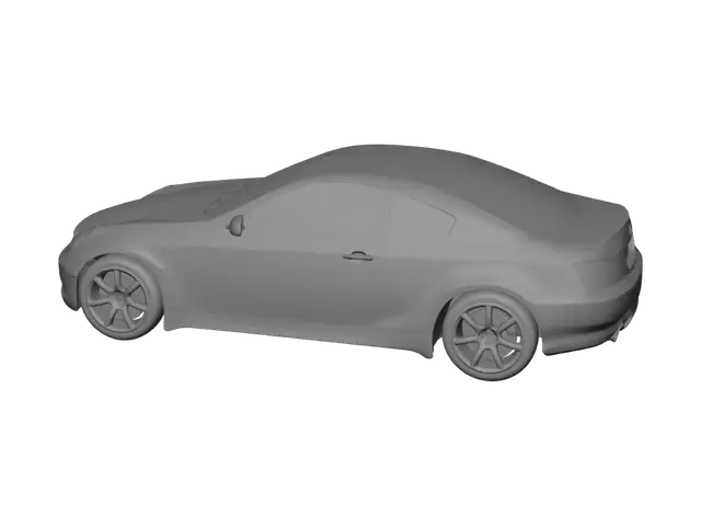 3D model for Black Infiniti G37 Coupe