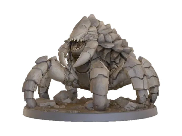 Cragjaw Rock Monster - Gargoyle 3D model, vytvořený pomocí AI