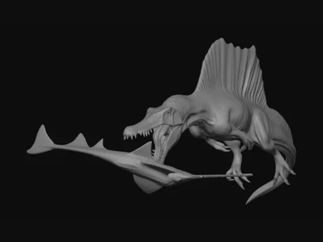 3D model for Spinosaurus in the River