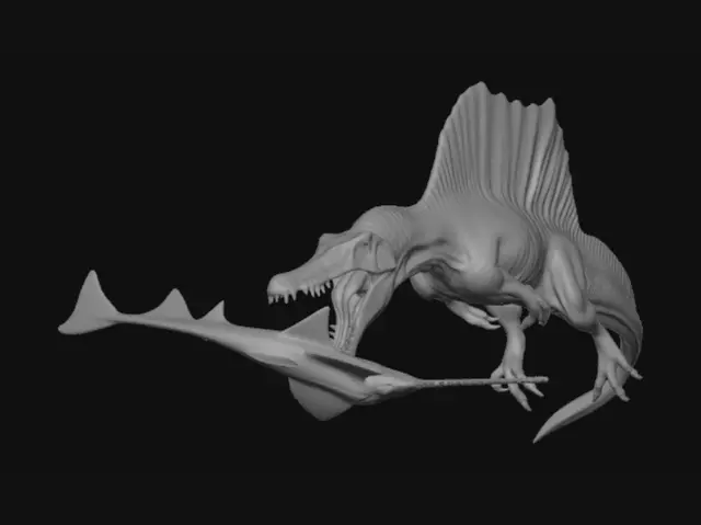 3D model for Spinosaurus in the River