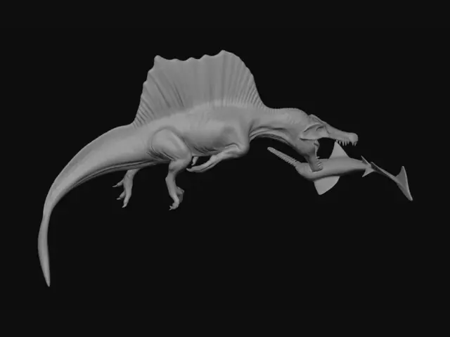 3D model for Spinosaurus in the River