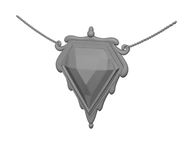 3D model for Blue Diamond Pendant