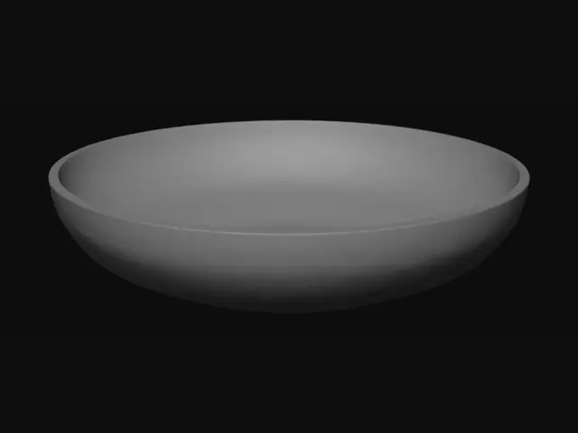 3D model for Golden Hammered Bowl