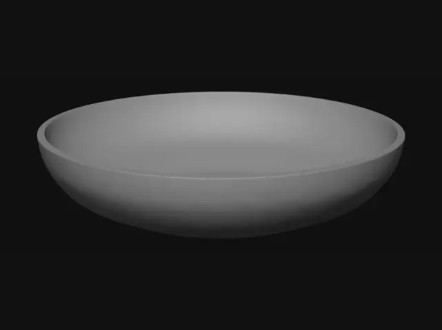 3D model for Golden Hammered Bowl