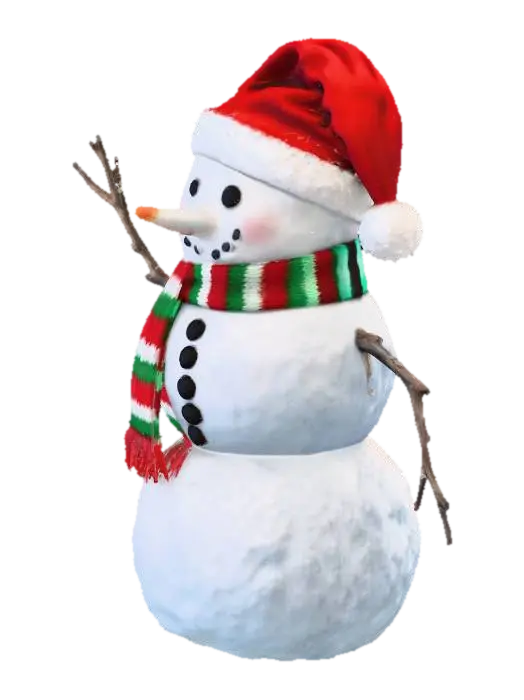 Cheerful Snowman. - Frosty 3D model, vytvořený pomocí AI