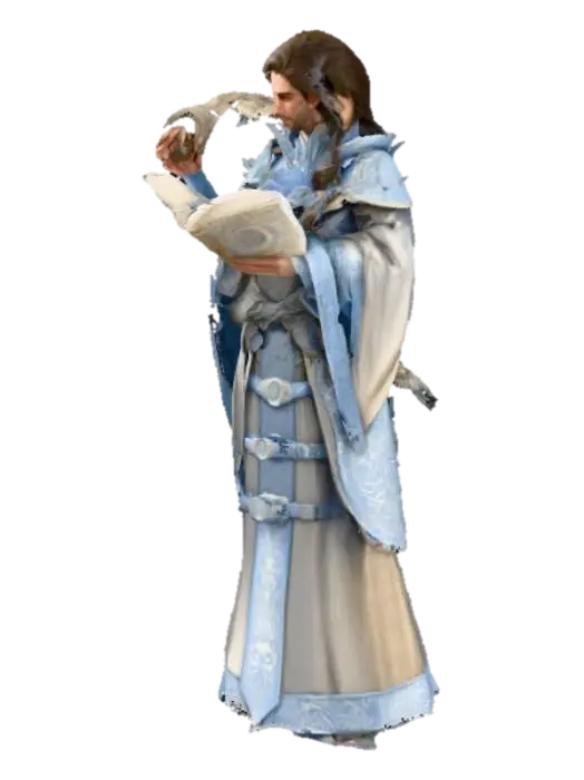 Modello 3D Scholar of the Arcane - Scribe, generato dall’IA