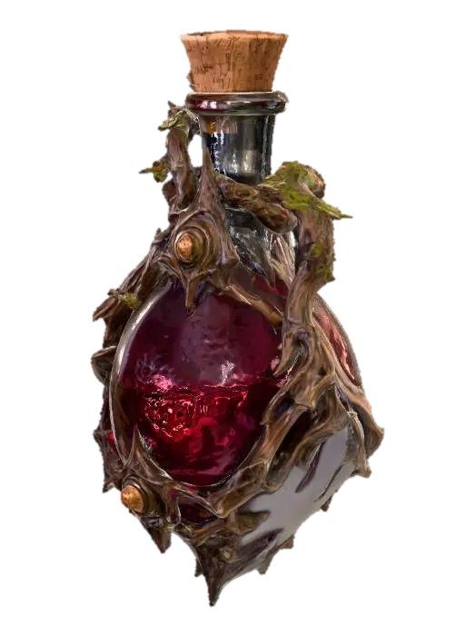 Enchanted Elixir 3D model, vytvořený pomocí AI