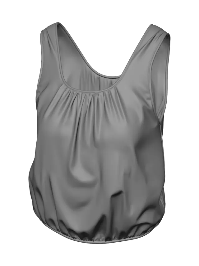 3D model for Denim Tie-Dye Tank Top