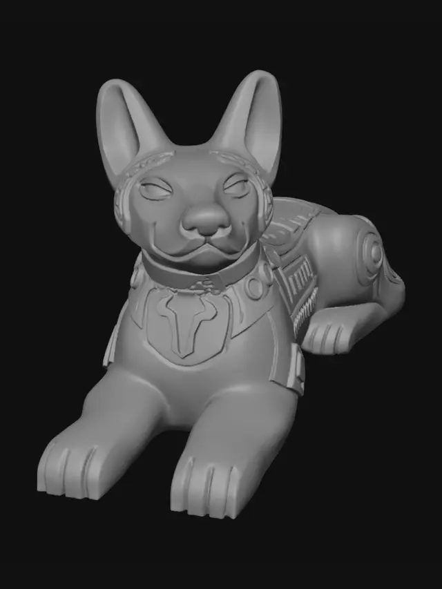 3D model for Anubis Guardian
