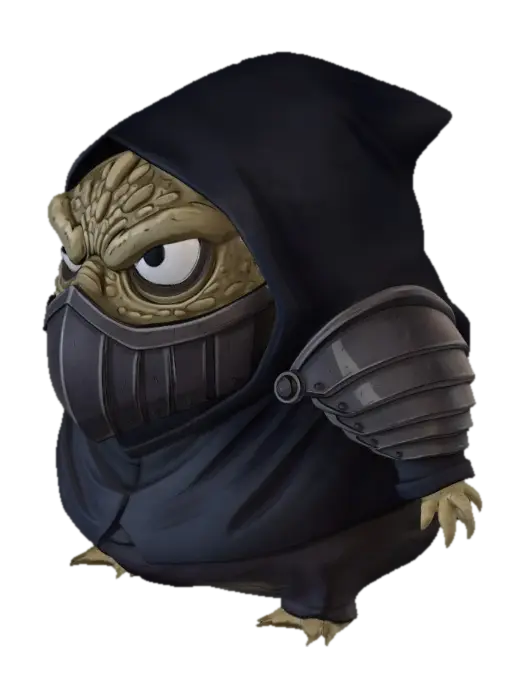 Dark Hooded Sentinel - Antagonist 3D model, vytvořený pomocí AI