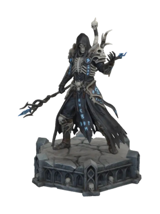 3D model for Diablo 3 necromancer on a platform