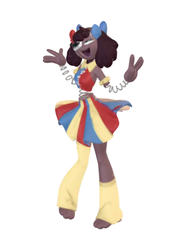 3D model for Rainbow Carnival Dancer