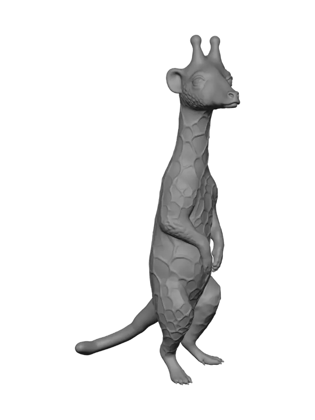 3D model for Giraffe Calf Portrait