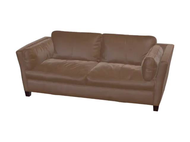 3D model for Caramel Leather Sofa