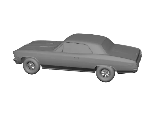 3D model for 1966 Chevelle SS 396