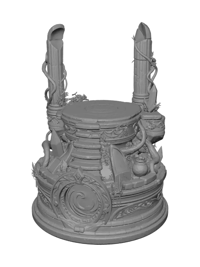 3D model for The Violet Gate Altar