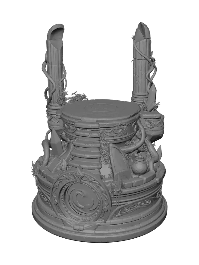 3D model for The Violet Gate Altar