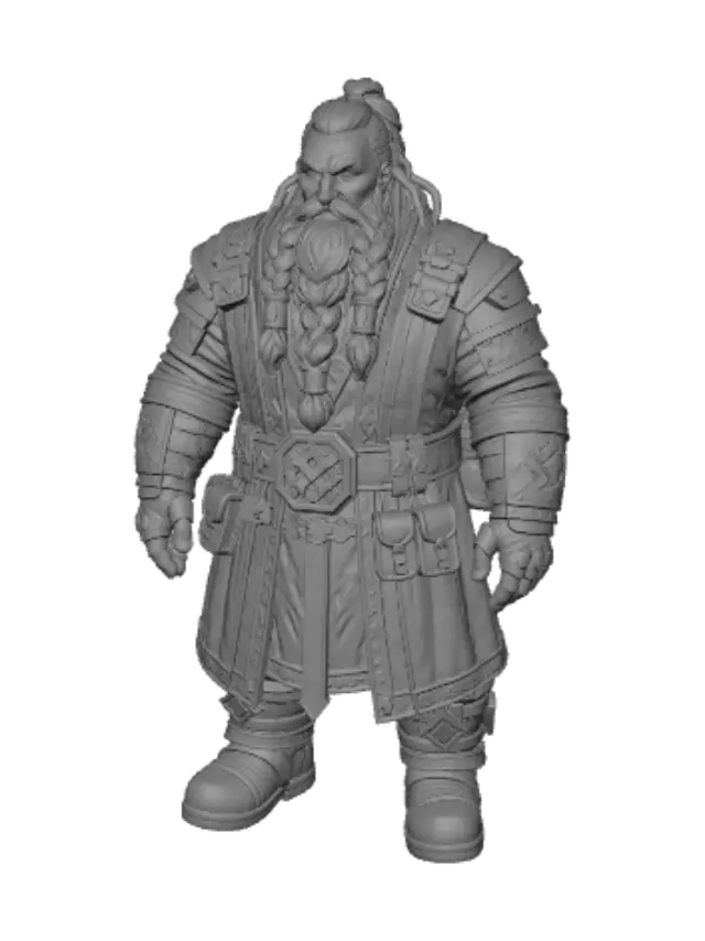 3D model for Emberbraid Dwarven Warlord