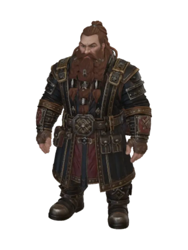 3D model for Emberbraid Dwarven Warlord