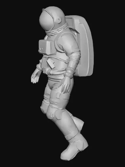 3D model for erstell mir einen Astronauten mit Nasa Logo