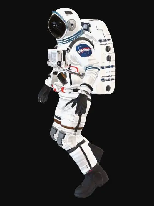 3D model for erstell mir einen Astronauten mit Nasa Logo