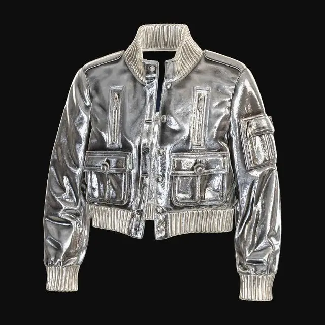 3D model for Chrome Bomber Jacket
