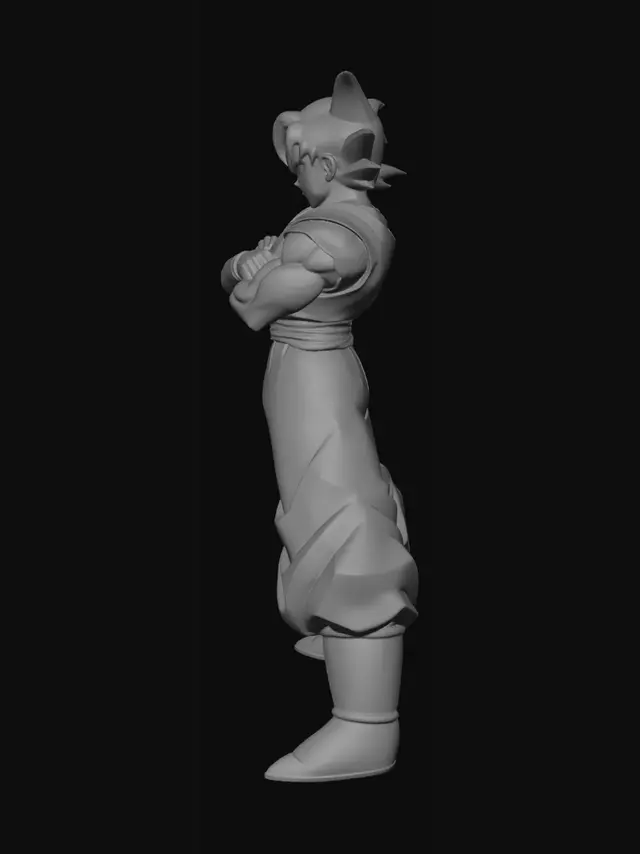 3D model for Goku in Battle Stance