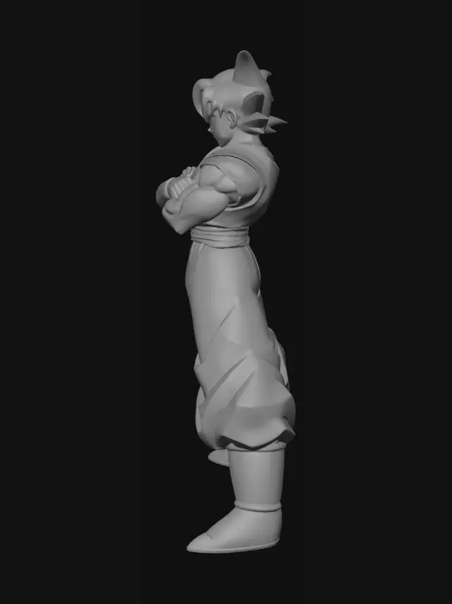3D model for Goku in Battle Stance