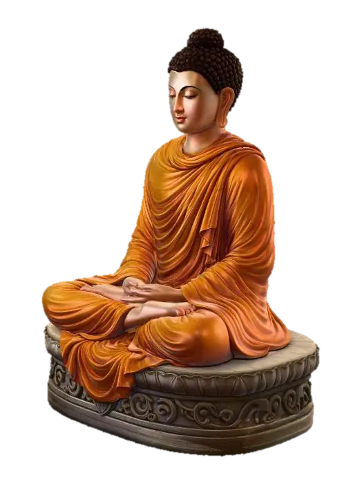 Buddha in Meditation 3D model, vytvořený pomocí AI