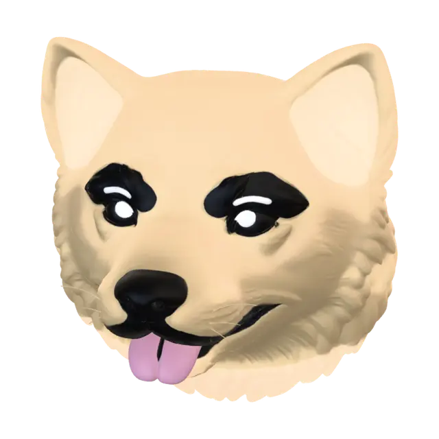 3D model for Doge Emoji