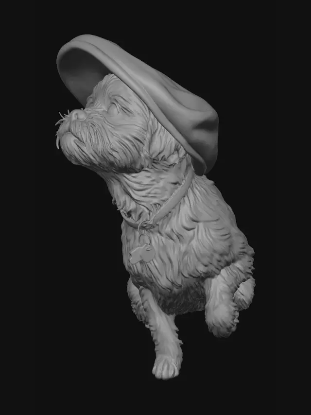 3D model for Puppy in a Hoodie