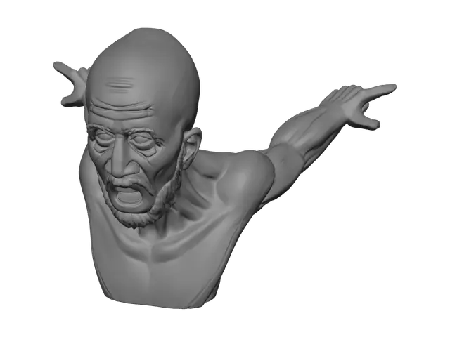 3D model for Stylized Wojak Pointing Meme